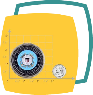 custom shaped challenge coins & Sizes