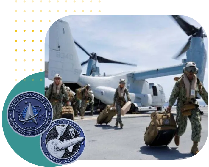 custom space force challenge coins