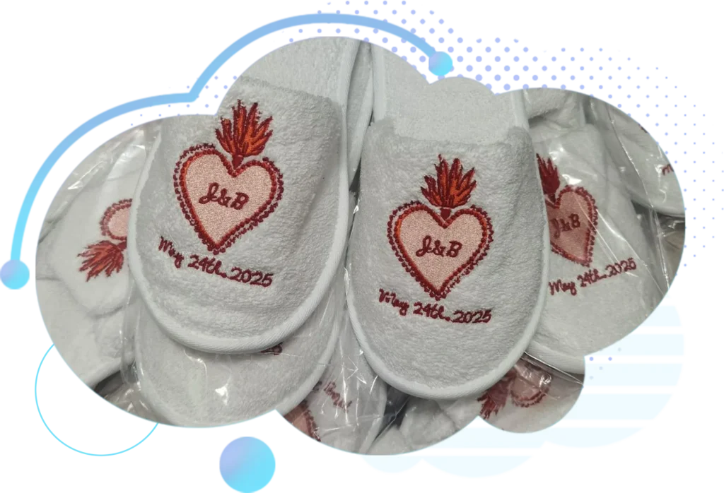 Custom Wedding Slippers
