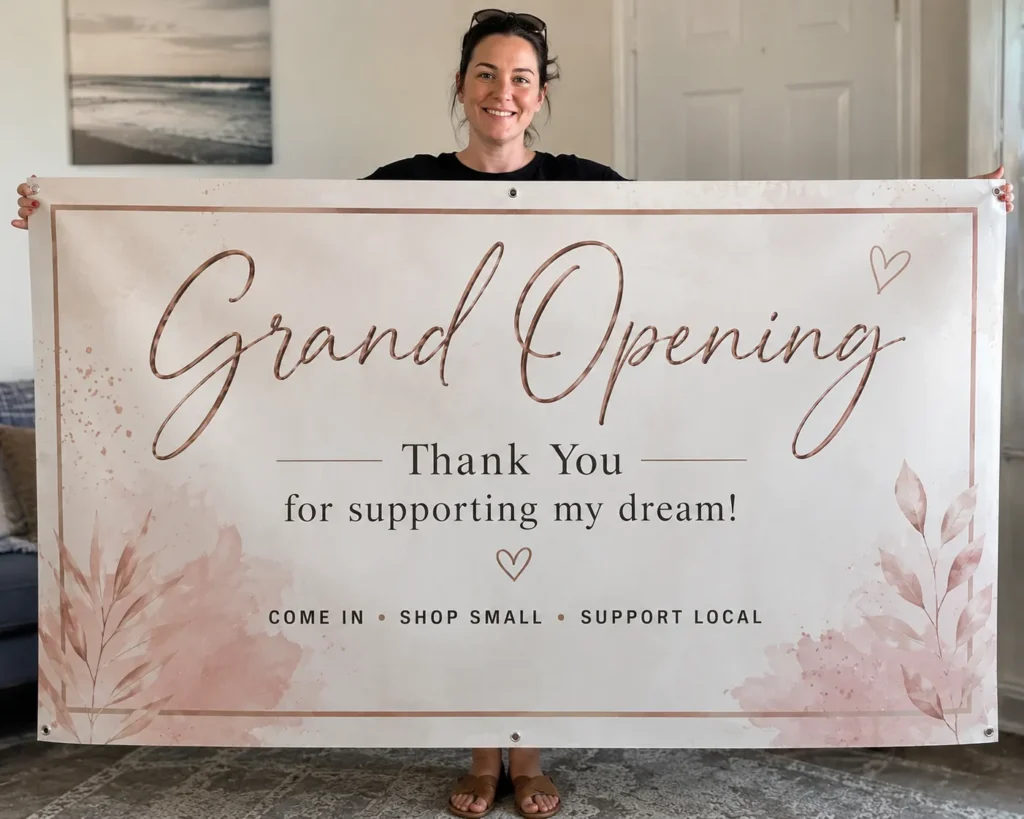 Custom Banners customer photo