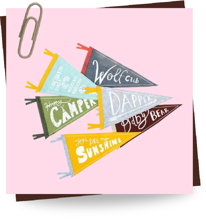 Custom Name Pennants