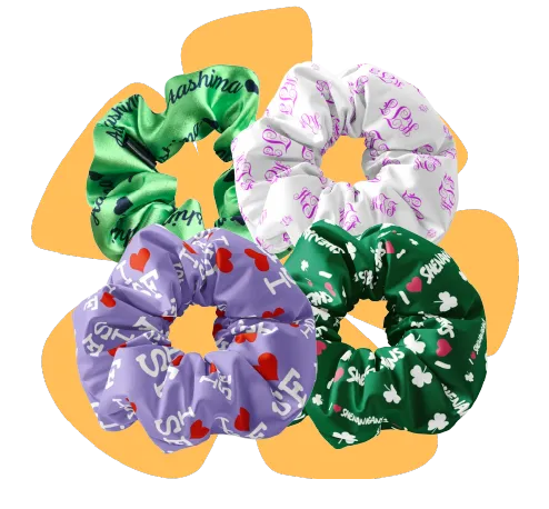 Custom Name Scrunchies