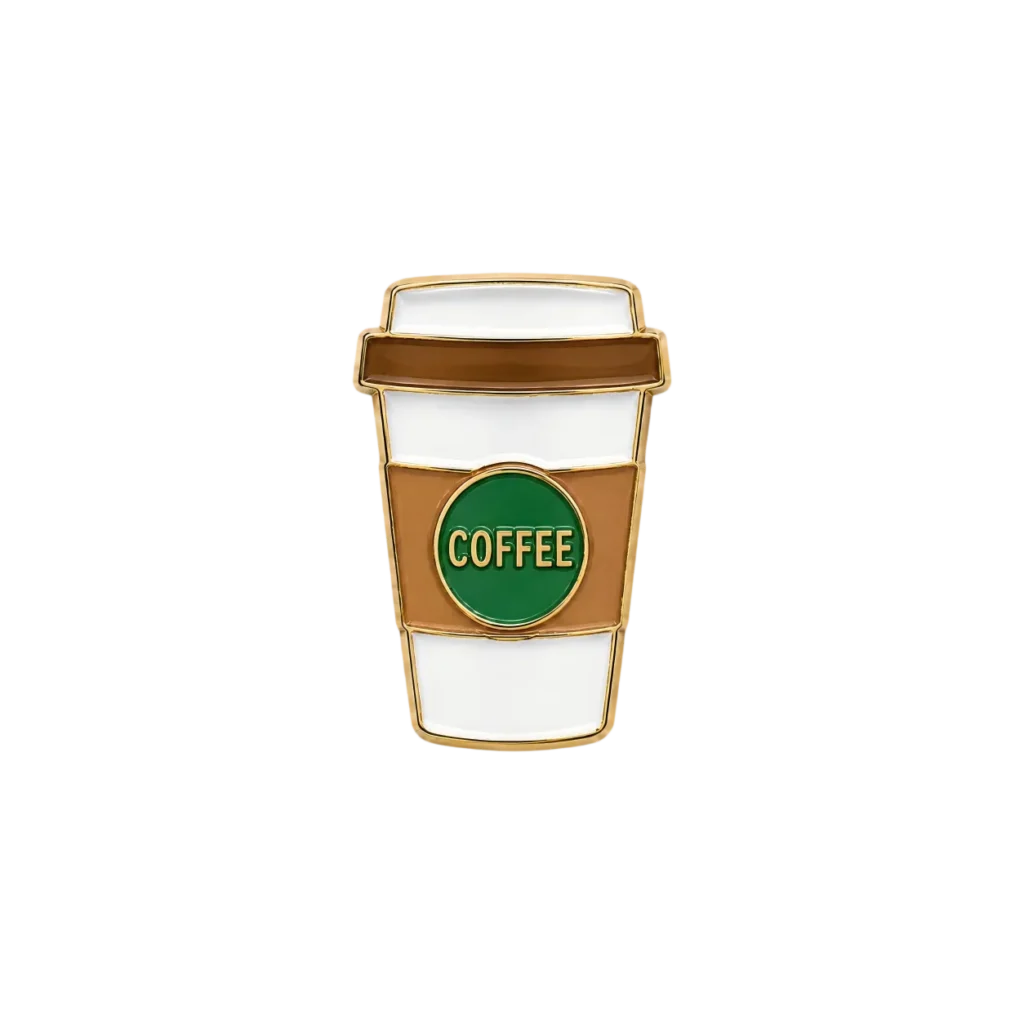 1 inch Custom Coffee Enamel Pins