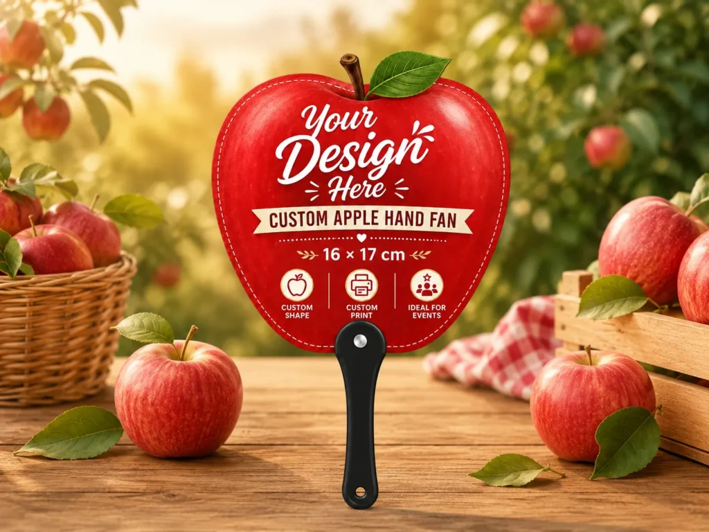 Custom Apple Hand Fans-11