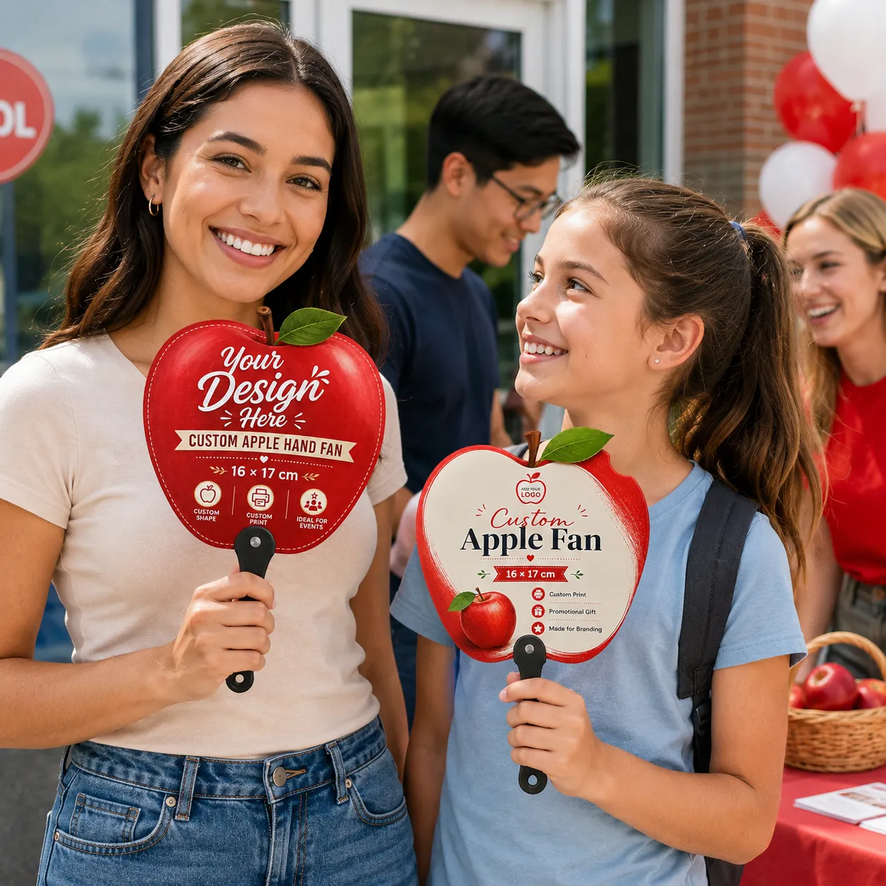 Custom Apple Hand Fans-4