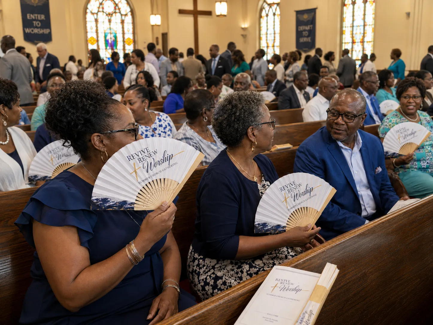 Custom Church Fans