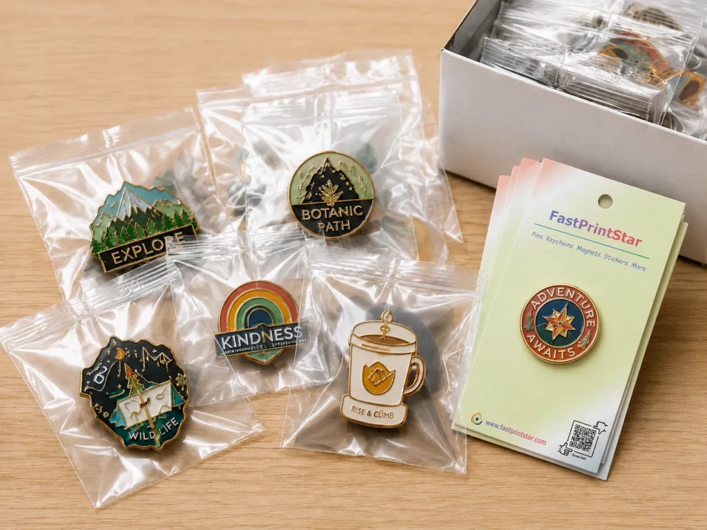 Custom Pins With Standard Packing