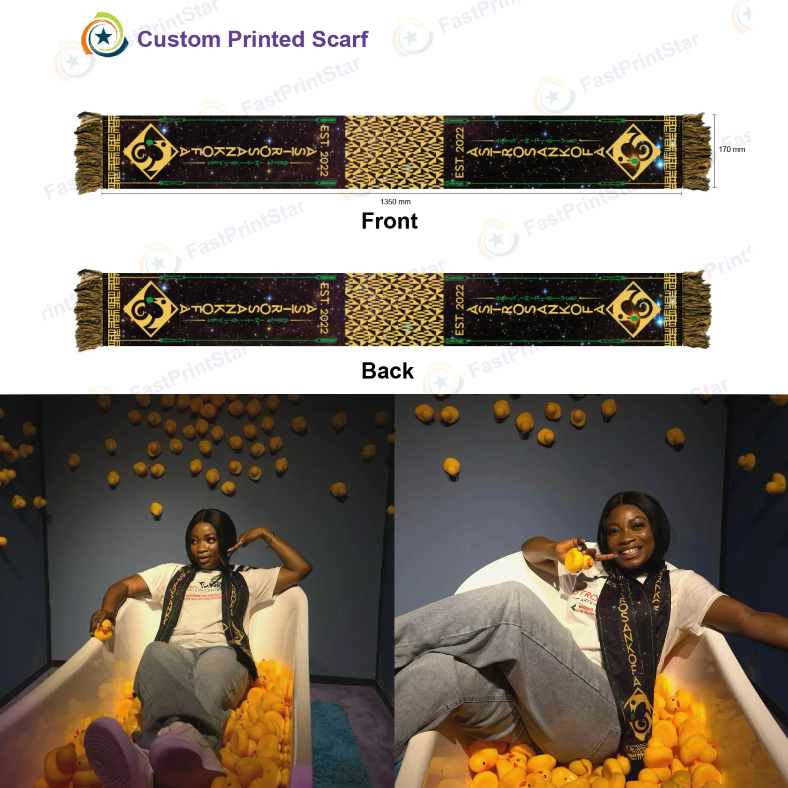 Custom Scarves for Youth Arts Programs