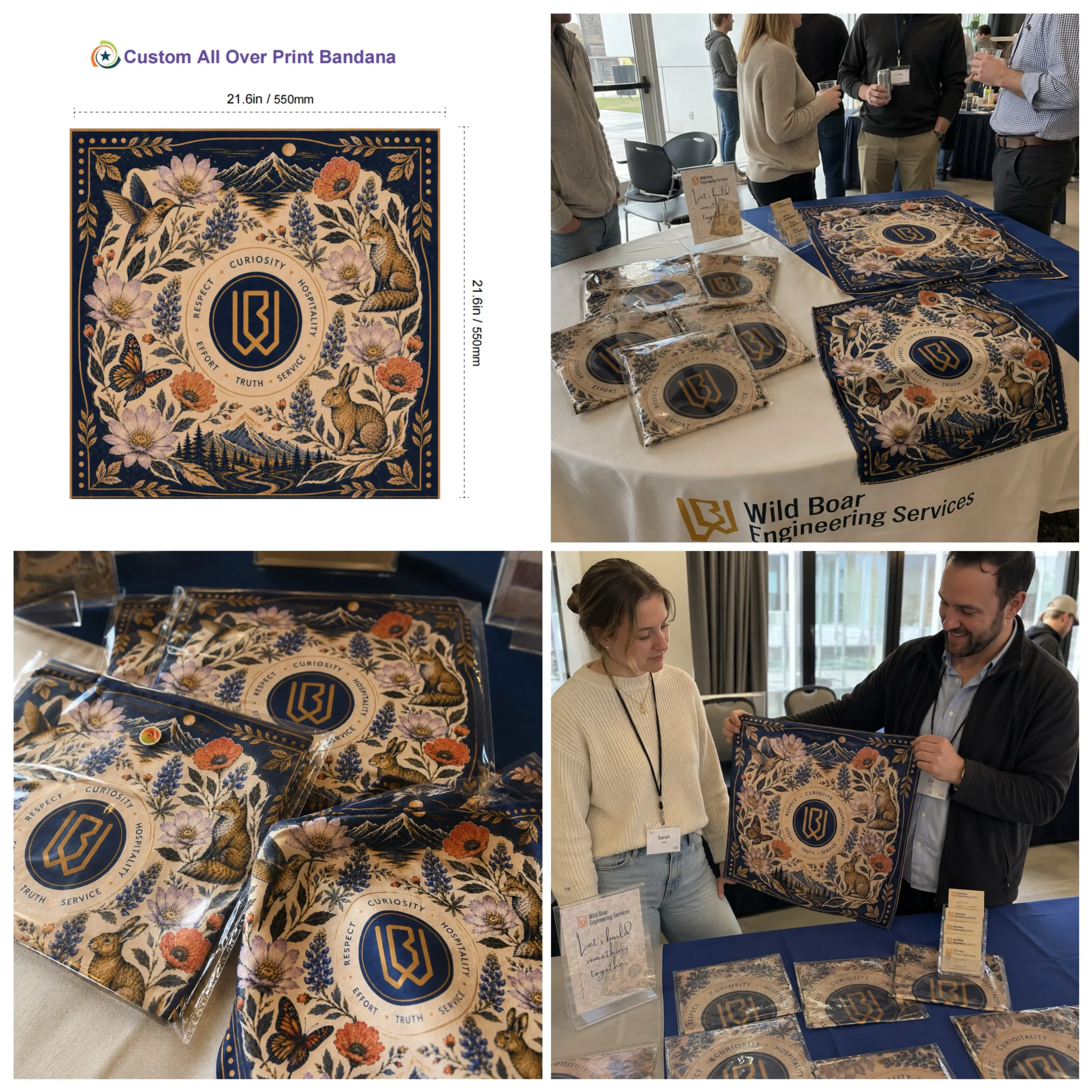 custom bandanas for events and conference