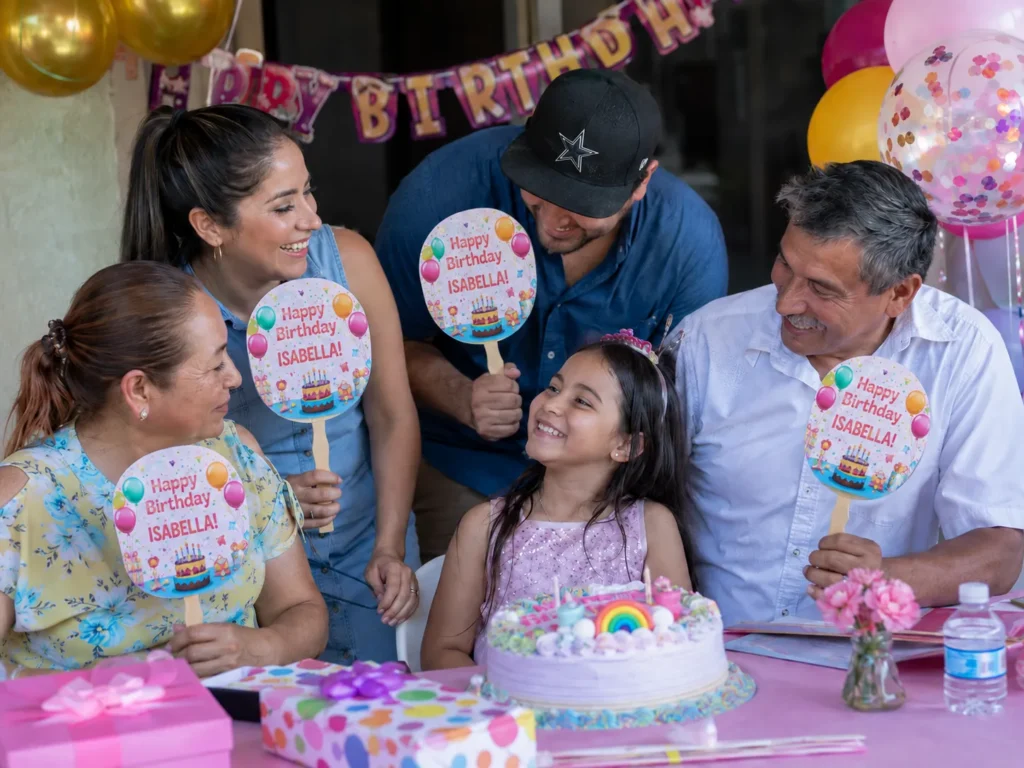 personalized fans for birthday