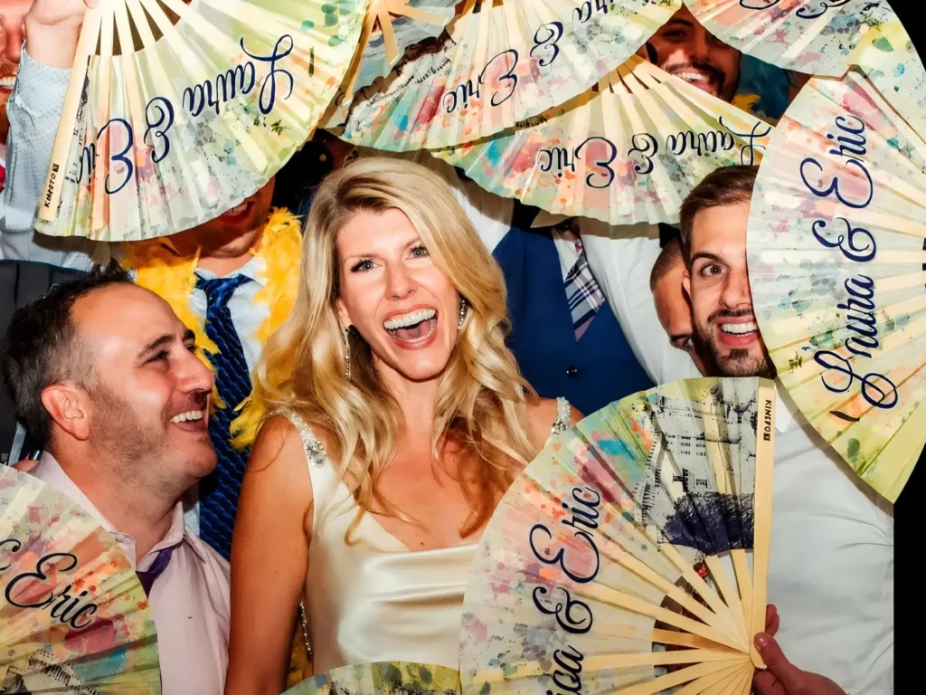 personalized hand fans for weddings-1