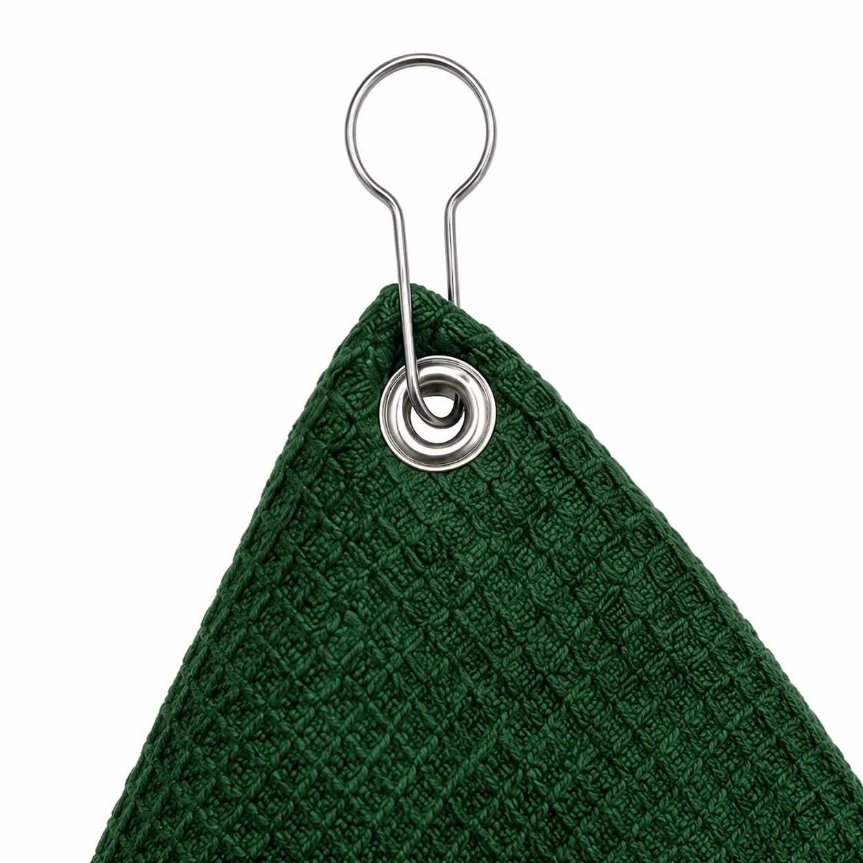 Golf towel with grommet and hook