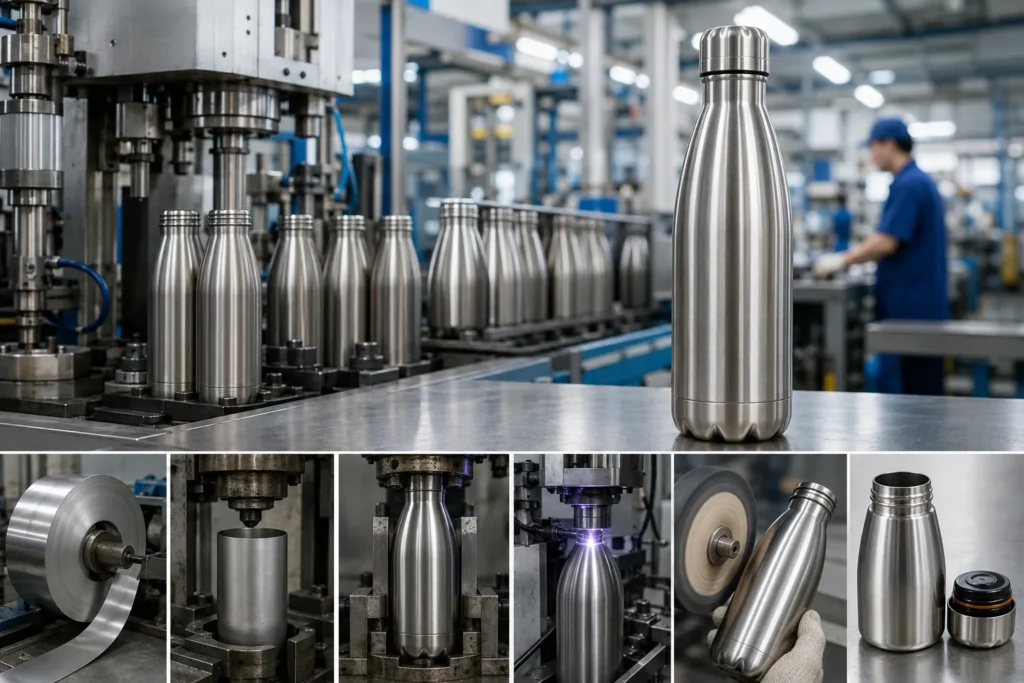 How Are Stainless-Steel Water Bottles Made