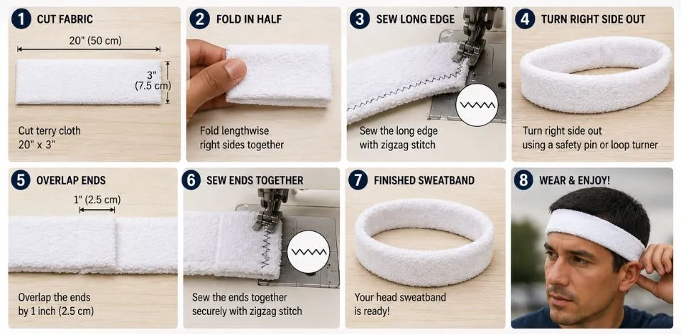 How to Make a Head Sweatband