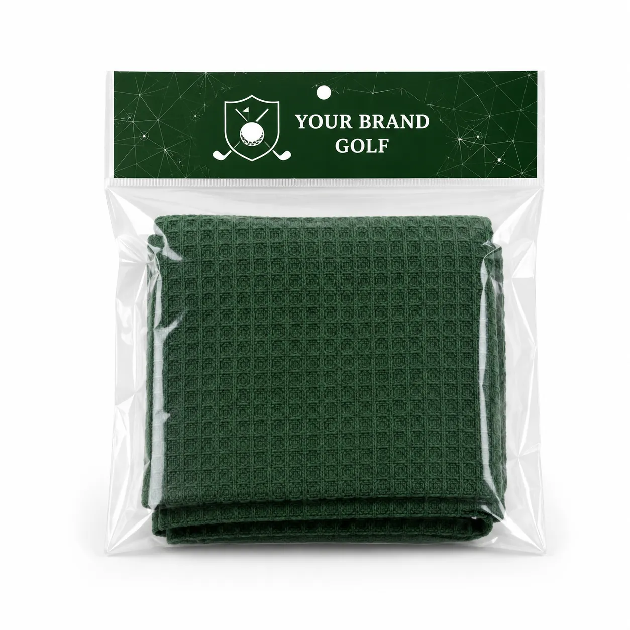 OPP bag with custom printing for golf towel packaging