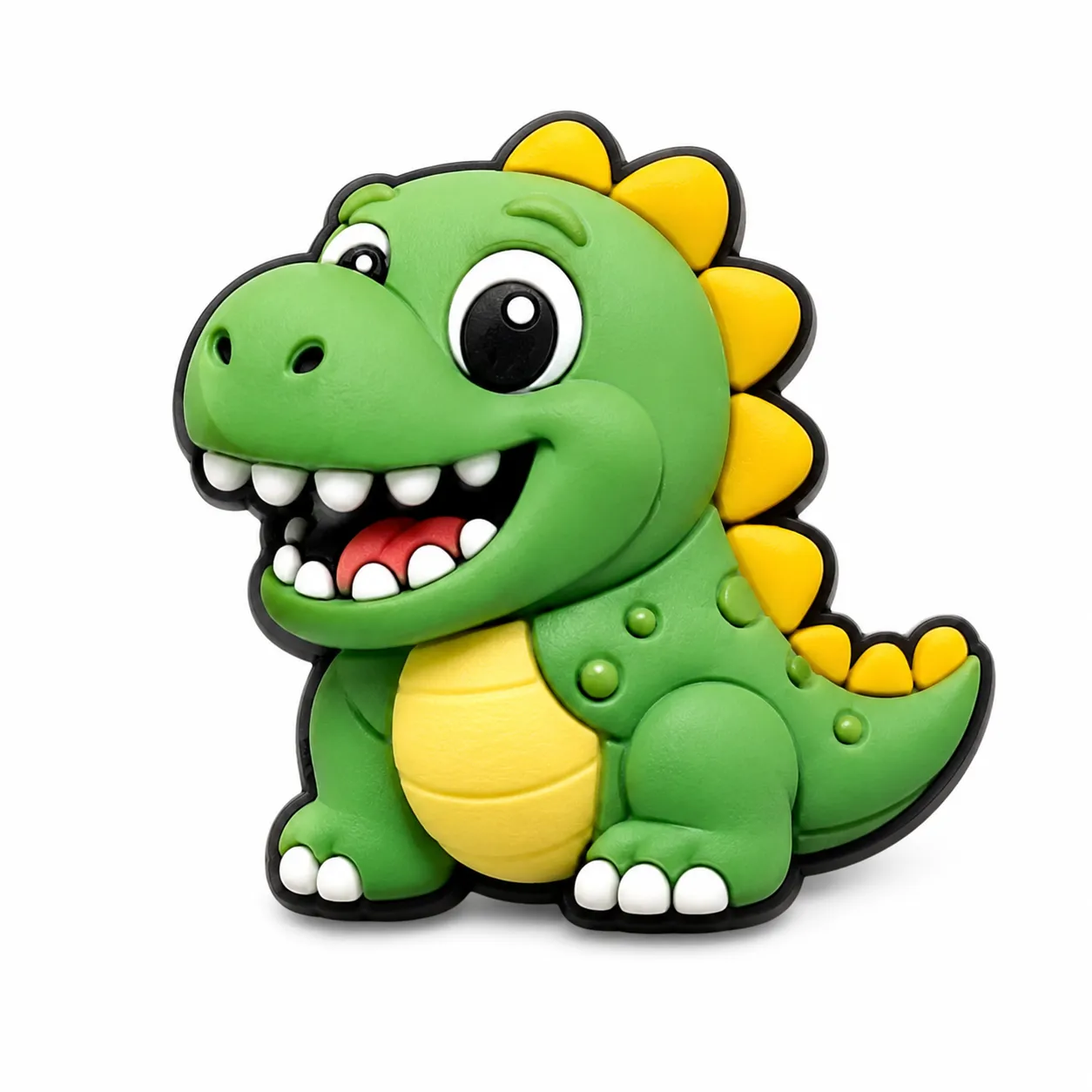 Front view of custom 3D Croc charm