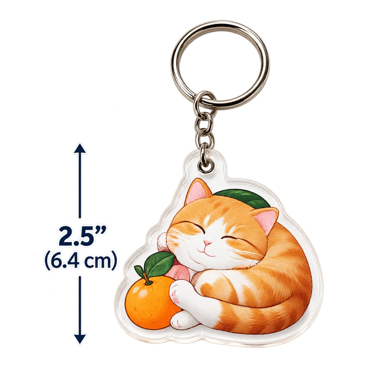 2.5 inch custom keychain