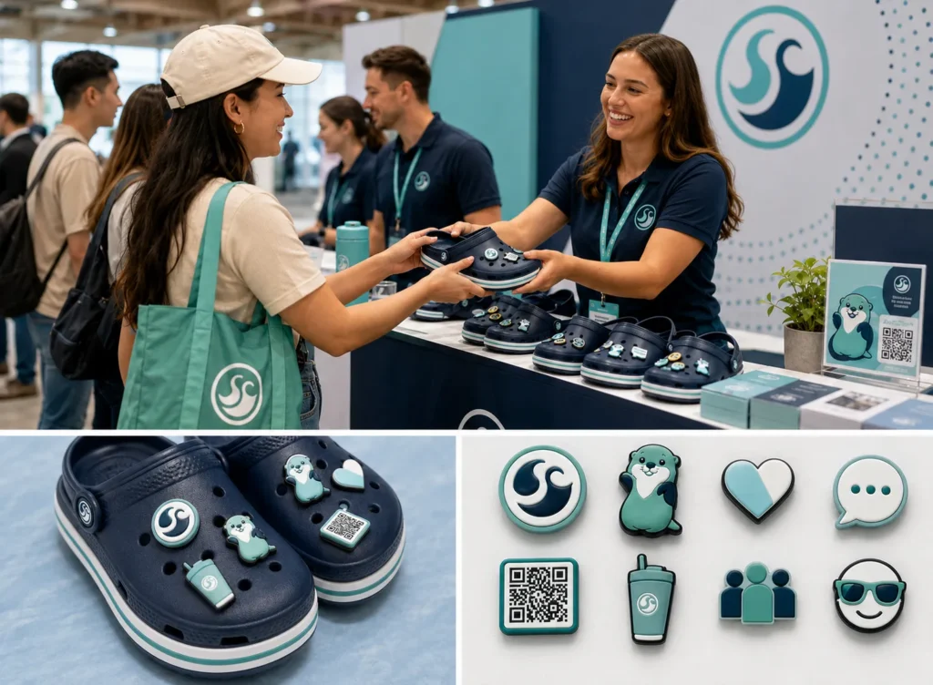Branded Croc Charms for Promotion