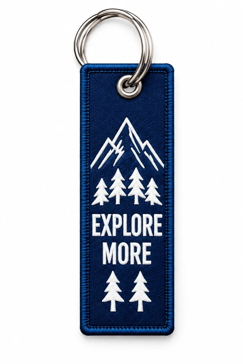 Custom Embroidered Keychain