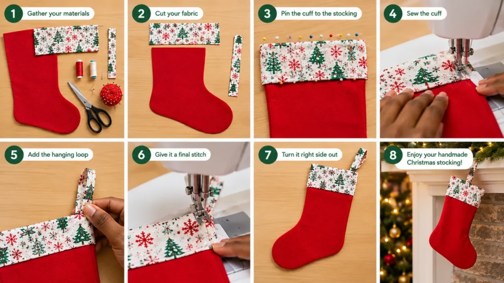 How to Sew a Christmas Stocking