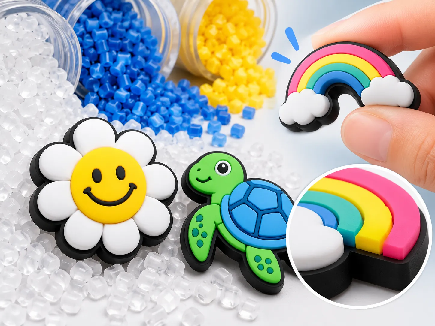 Premium PVC Materials Croc Charms