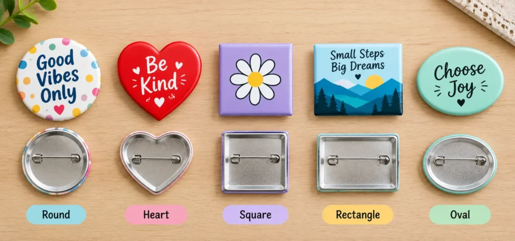 Custon Shaped Button Pins