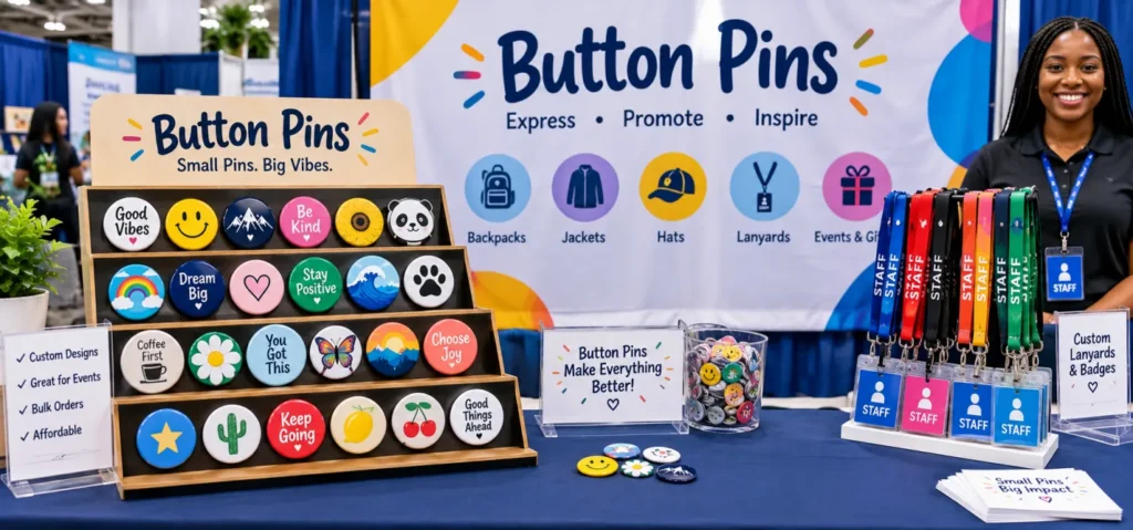 How to Display Button Pins at Events and Retail